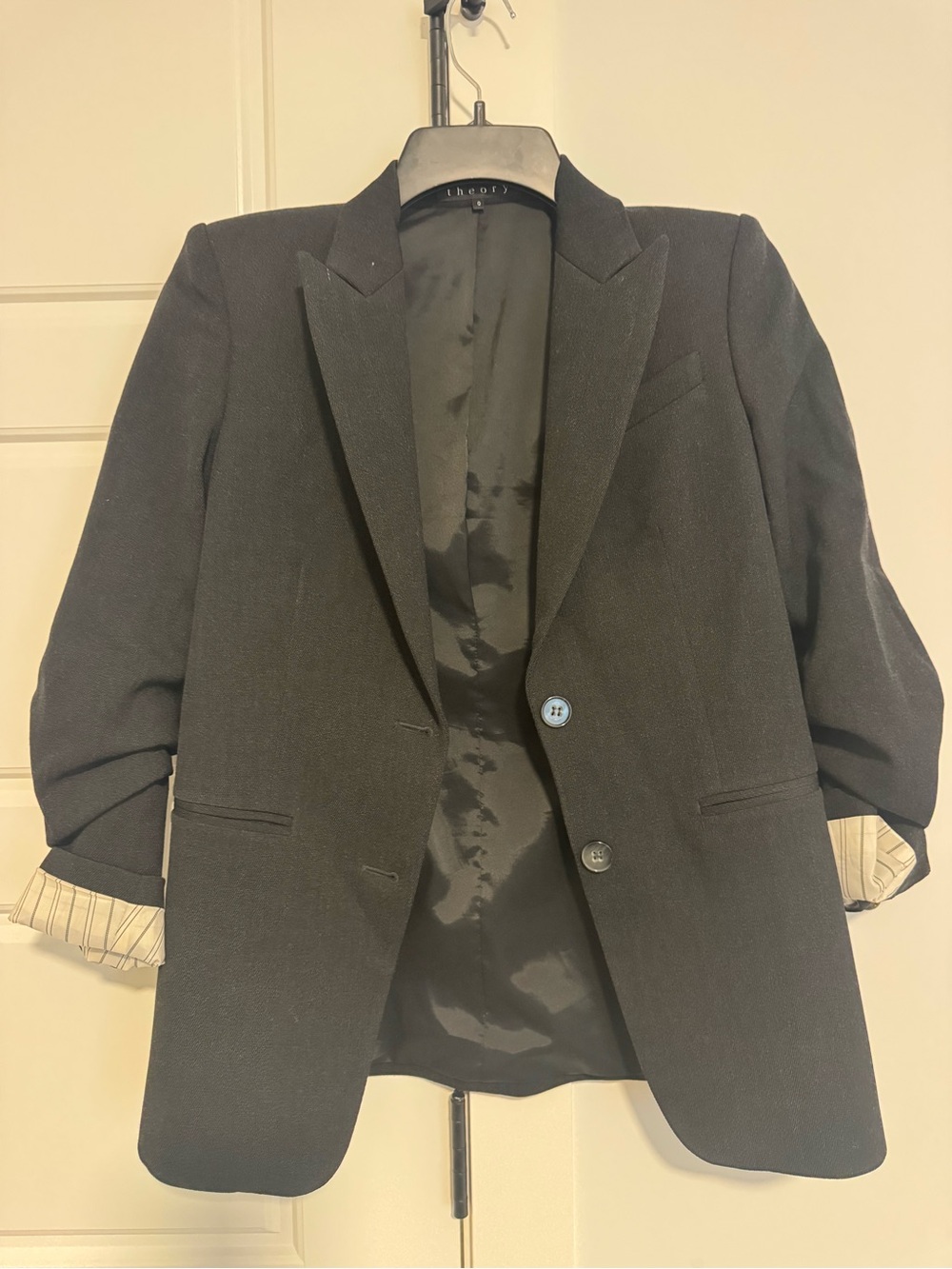 Theory Black Women's Tailored Blazer